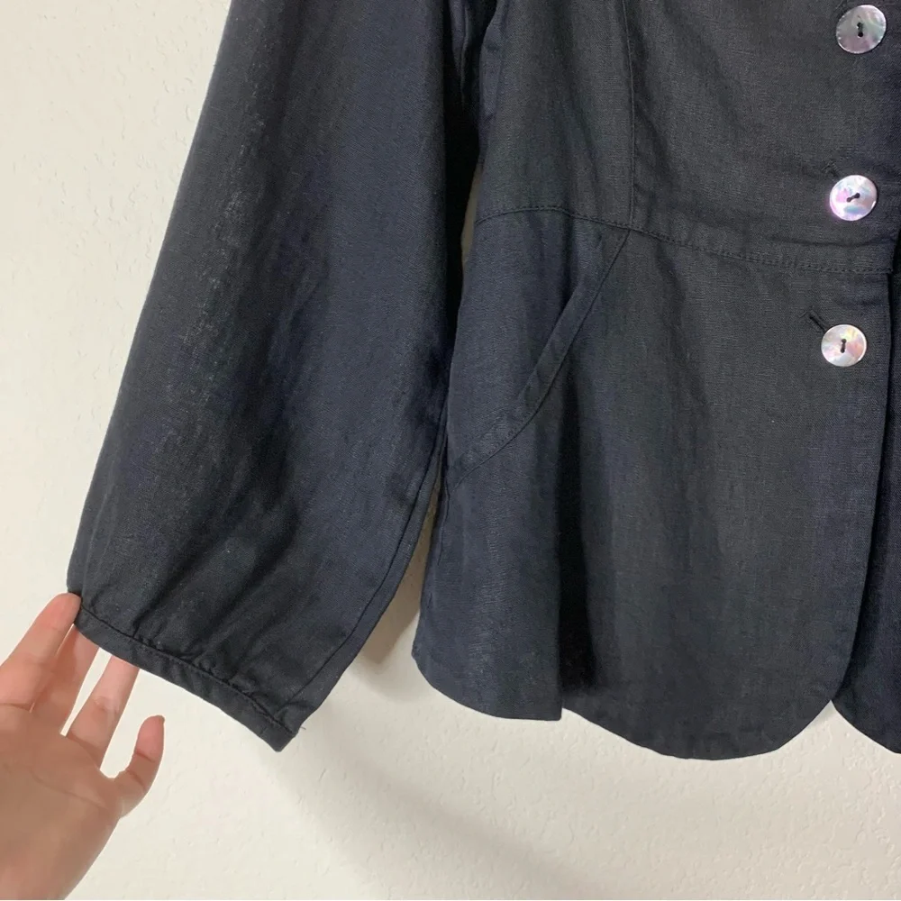 Bitte Kai Rand Womens 100% linen button cardigan 38